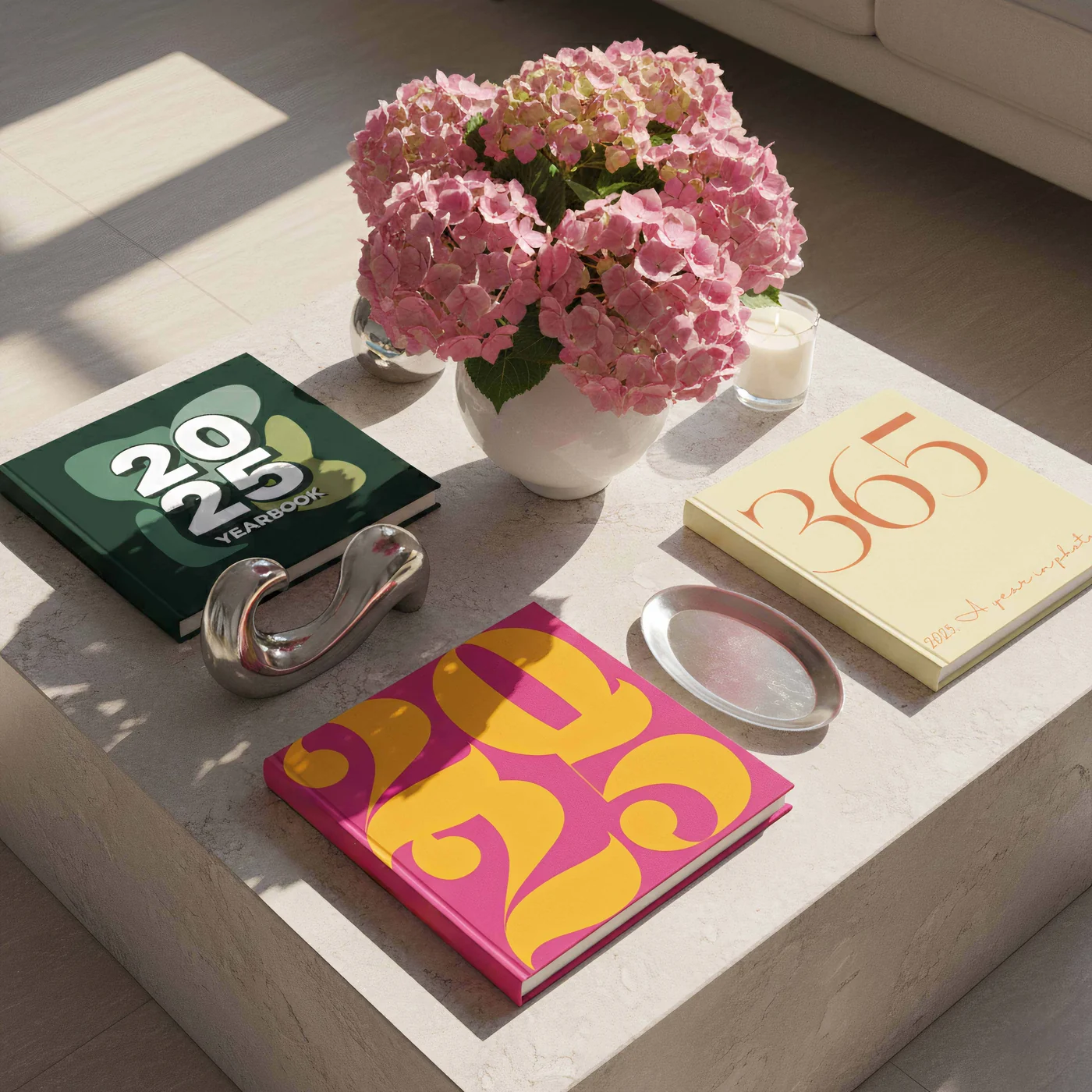 Fotolibro klikkie sobre una mesa de centro